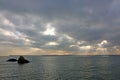 Storm clouds over Torbay from Torquay Royalty Free Stock Photo