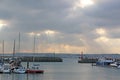Storm clouds over Torquay harbour, Devon Royalty Free Stock Photo