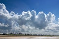 Storm clouds over Troon Royalty Free Stock Photo
