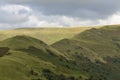 Storm clouds over Y Crib, Mynydd Bychan Royalty Free Stock Photo