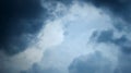Storm clouds overtook the blue sky before the rain Royalty Free Stock Photo