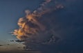 Storm clouds panoramic vista
