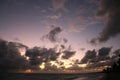 Storm clouds, storm Passing over the ocean, dramatic clouds after storm coast line