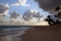 Storm clouds, storm Passing over the ocean, dramatic clouds after storm coast line Royalty Free Stock Photo