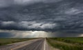 Storm Clouds Prairie Sky Royalty Free Stock Photo