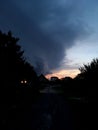 Storm clouds with the rain, nature Background Royalty Free Stock Photo