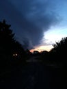 Storm clouds with the rain, nature Background Royalty Free Stock Photo