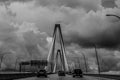 Storm Clouds on the Ravenel Bridge, Charleston, SC. Royalty Free Stock Photo