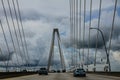 Storm Clouds on the Ravenel Bridge, Charleston, SC. Royalty Free Stock Photo