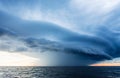 Storm clouds on the sea Royalty Free Stock Photo