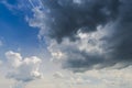 Storm clouds at the spring