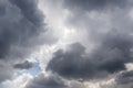 Storm clouds, stormy grey cloudy sky, dark clouds background Royalty Free Stock Photo