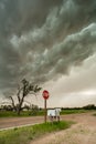 Threatening Storm Clouds in Central Nebraska