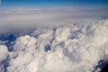 Storm clouds view from air plane in summer time Royalty Free Stock Photo