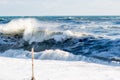 Storm, coast on the Black sea