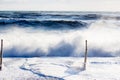 Storm, coast on the Black sea