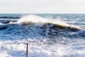 Storm, coast on the Black sea