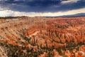 Storm Coming Amphitheater Bryce Point Bryce Canyon National Park Royalty Free Stock Photo