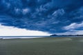 Storm is coming, Rain clouds before the storm in tropical sea la Royalty Free Stock Photo