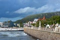 Storm is coming to the resort town of Piriapolis, Uruguay Coast