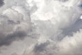 Storm Cumulus Clouds, Gray Sky In Rain