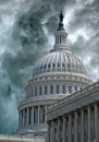 Storm Descends on Capitol Hill Royalty Free Stock Photo