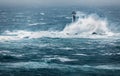 Storm Desmond, Longships Lighthouse, Land`s End, Cornwall