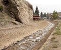 Storm drain channel Royalty Free Stock Photo