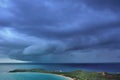 Storm front approaching Capo Coda Cavallo