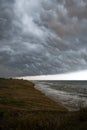 Storm front over water Royalty Free Stock Photo