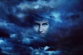 Storm goddess face Royalty Free Stock Photo