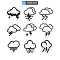 Storm icon or logo isolated sign symbol vector illustration