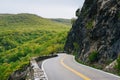 Storm King Highway along the Hudson River, in Cornwall-On-Hudson, New York