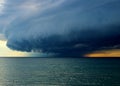 Storm on Lake Michigan Royalty Free Stock Photo