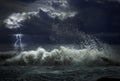 Storm with lighting Royalty Free Stock Photo
