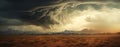 Storm. Lightning in the landscape.Thunderstorm Clouds with Lightning