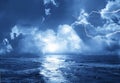 Storm with lightnings Royalty Free Stock Photo