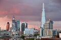 Storm in London above the City