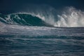 Storm at the ocean. Sea water in rough conditions