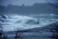 Storm out to the north sea in stavanger town Royalty Free Stock Photo