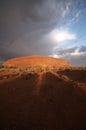 Storm Over Ayers Rock Royalty Free Stock Photo