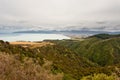 Storm over beautiful landscape of Palliser Bay, NZ Royalty Free Stock Photo