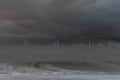 Storm over Caister on Sea Wind farm