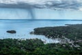 Storm Over Camden Maine Royalty Free Stock Photo