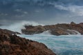 Storm over Canal Rocks Yallingup Western Australia Royalty Free Stock Photo