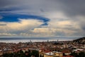 Storm over the city of Trieste Royalty Free Stock Photo