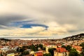 Storm over the city of Trieste Royalty Free Stock Photo