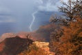 Storm over the Grand Canyon, USA Royalty Free Stock Photo