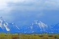 Storm Over the Grand Tetons Royalty Free Stock Photo
