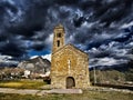 The storm over the hermitage Sant Climent s.X